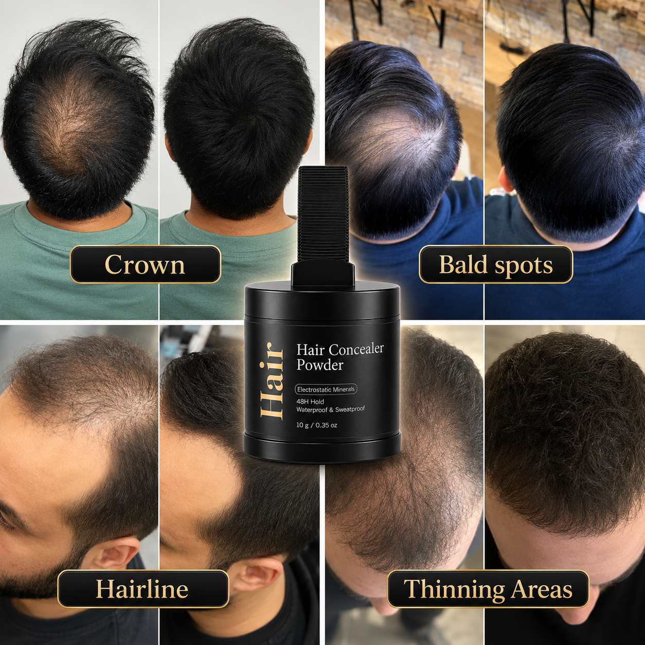 HairAura™ Hair Concealer Powder