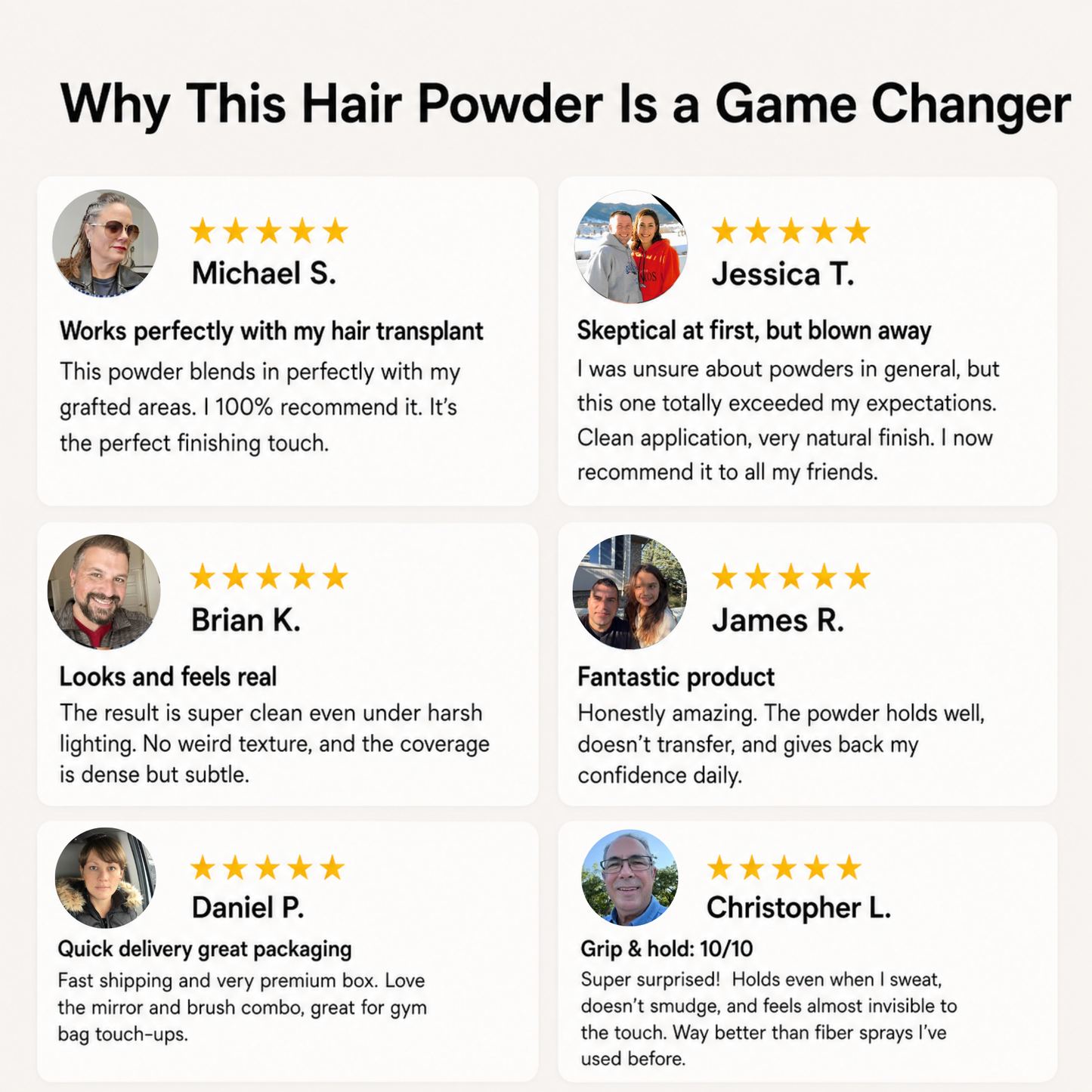 HairAura™ Hair Concealer Powder